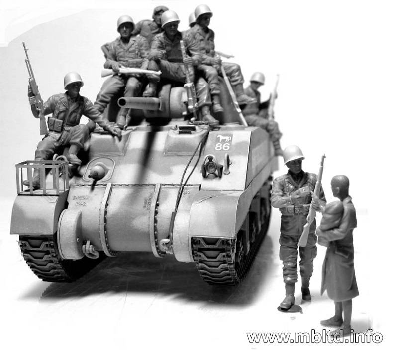 The 101th light company US Paratroopers & British Tankman – Image 3