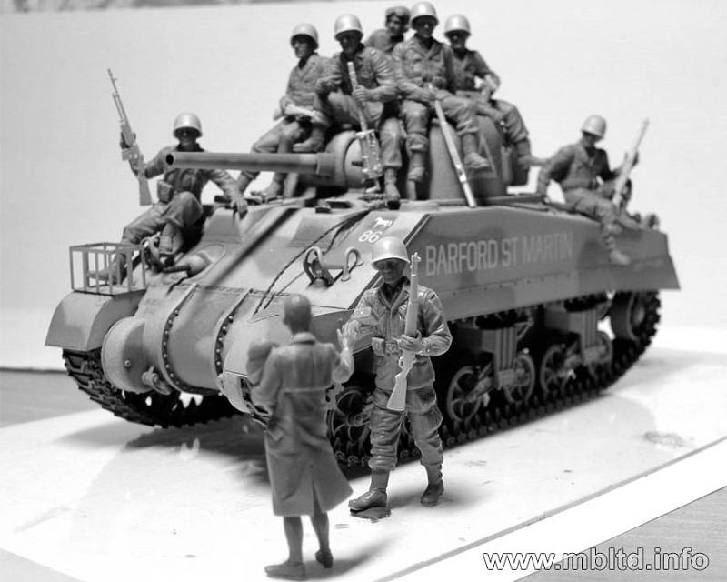 The 101th light company US Paratroopers & British Tankman – Image 4