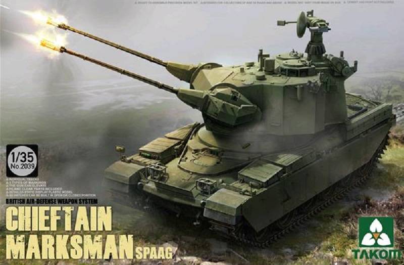 British Air-defense Weapon System Chieftain Marksman SPAAG