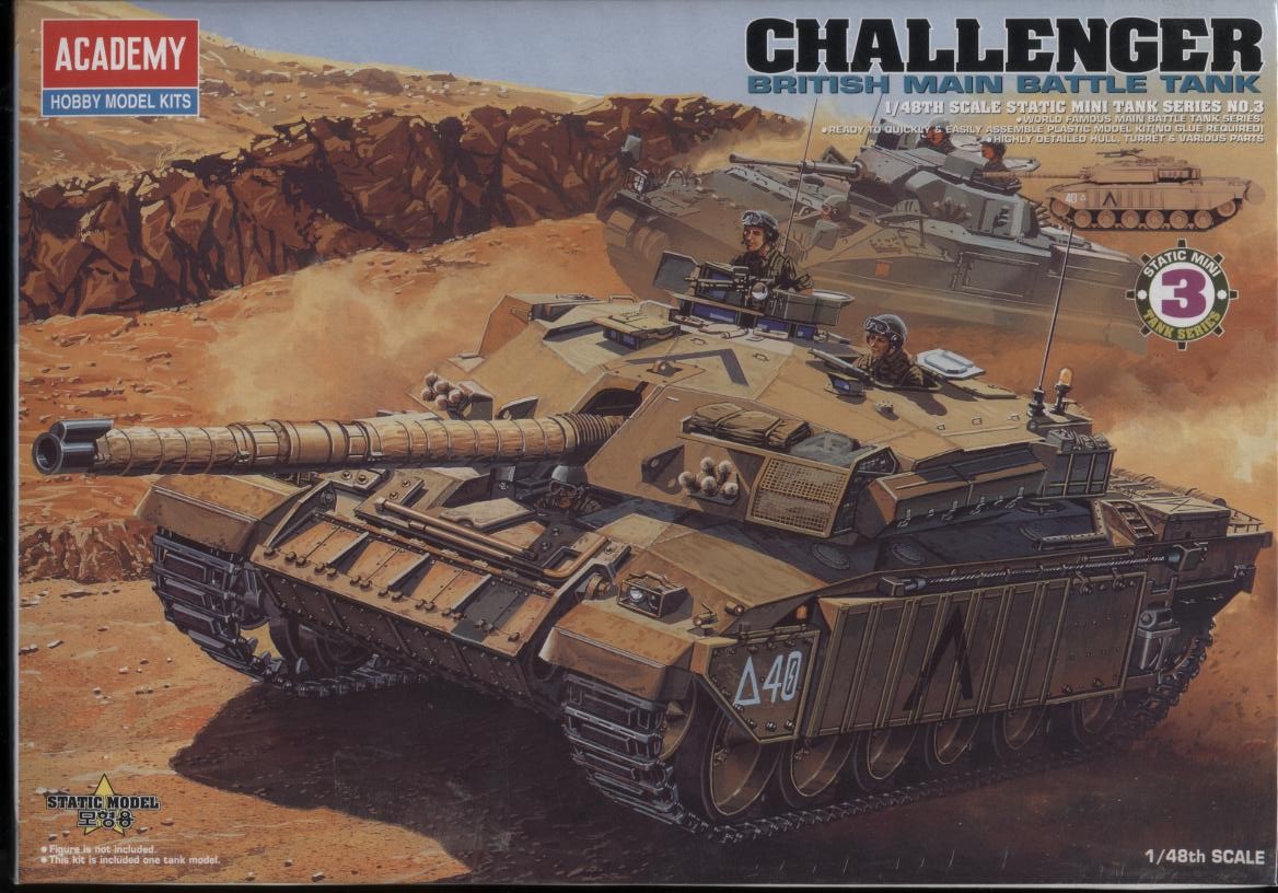 CHALLENGER BRITISH MAIN BATTLE TANK 1/48TH SCALE