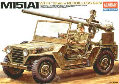 M151A1 with 105mm RECOILLESS GUN