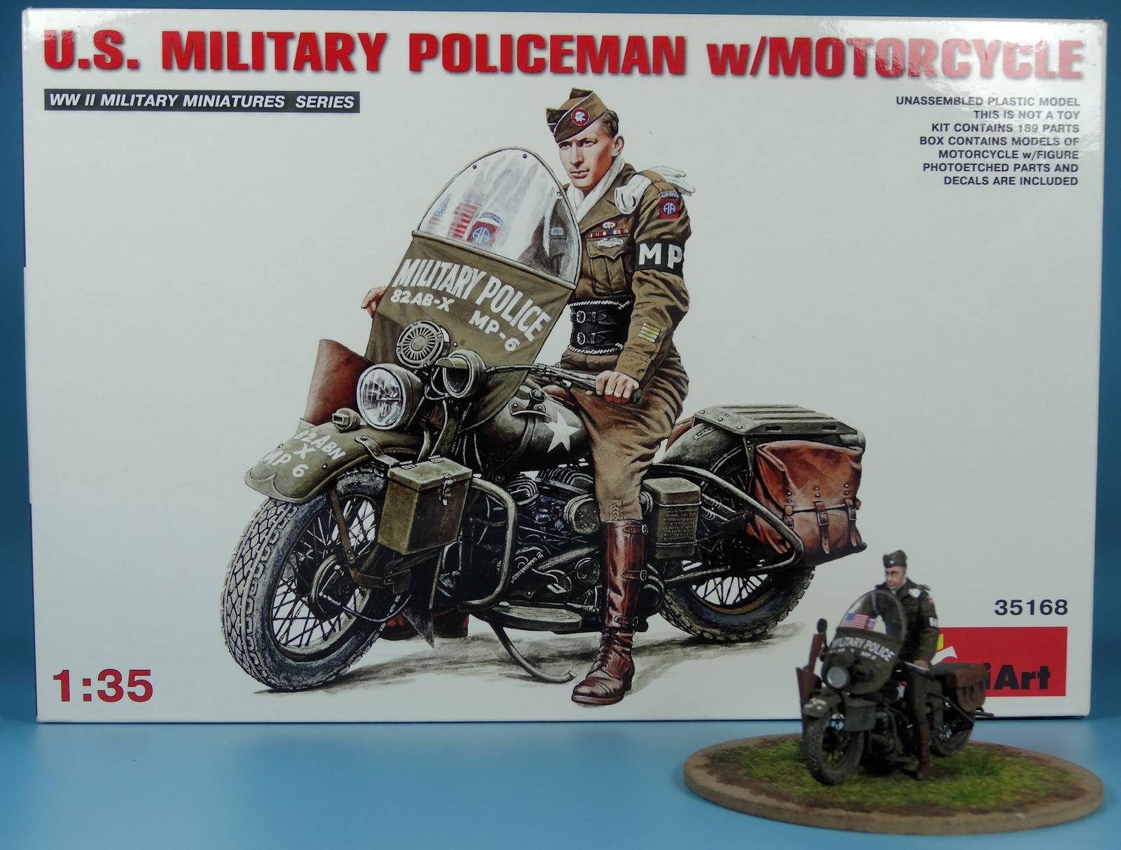 U.S. MILITARY POLICEMAN w/MOTORCYCLE – Image 21