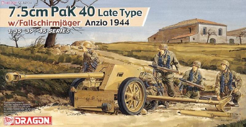 7.5cm PaK 40 Late Type w/Fallschirmjäger Anzio 1944