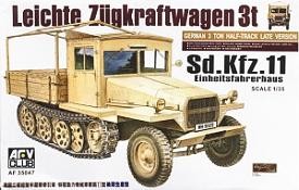 Sdkfz II, cabine en bois tardif