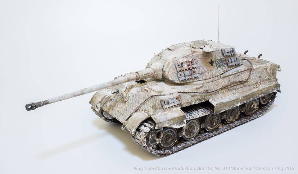 King Tiger Porsche Turret w/ZIMMERIT – Image 7