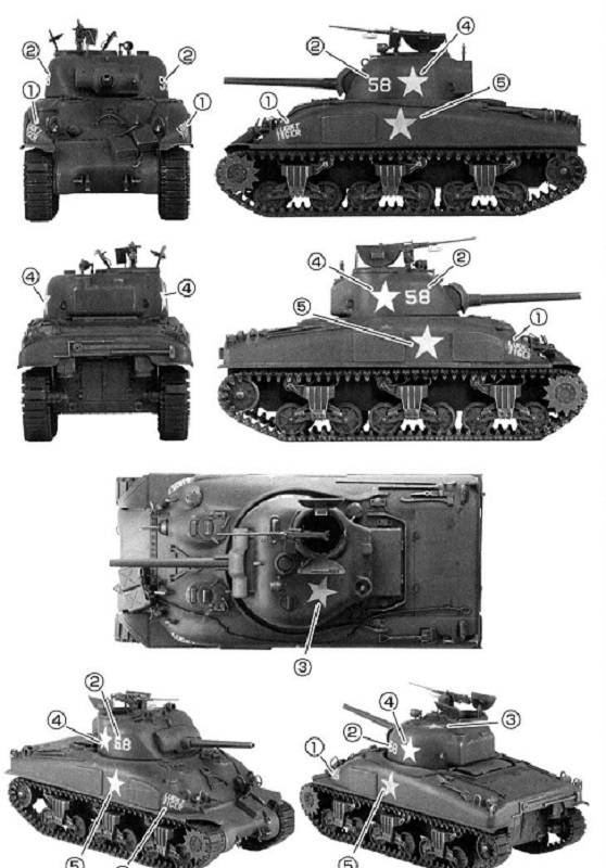 U.S. Medium Tank M4A1 with Cast Cheek "Lucky Tiger" – Image 2
