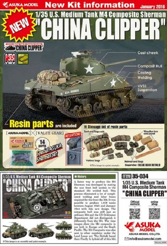U.S. Medium Tank M4 Composite Sherman "Chia Clipper" – Image 2