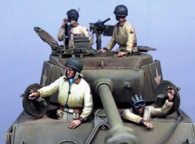 US Tank crew Germany 1945