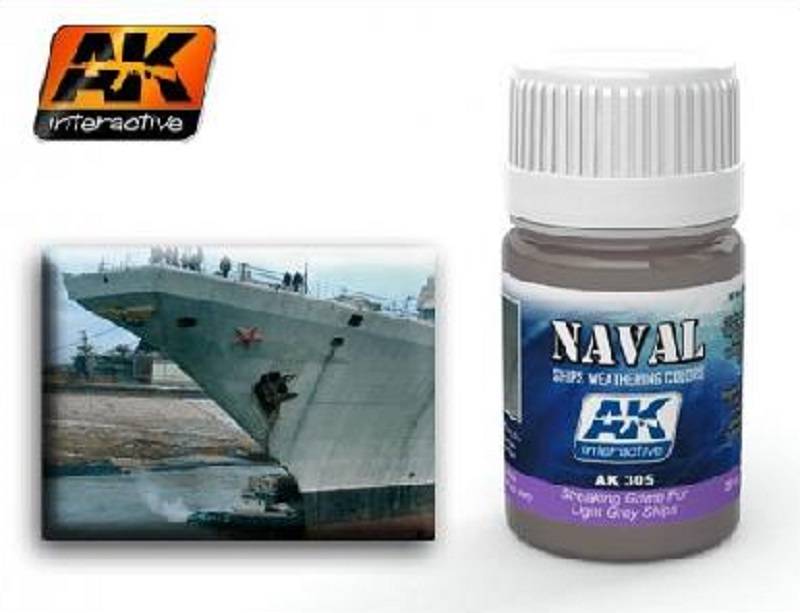 EFFET TRAINÉES DE SALISSURES pour NAVIRES PEINTS EN GRIS CLAIR