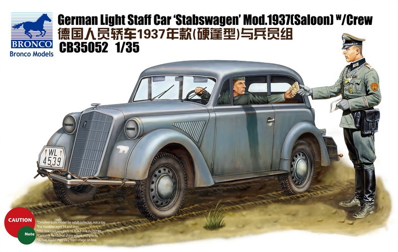 German light staff car STABSWAGEN mod.1937 w/Crew