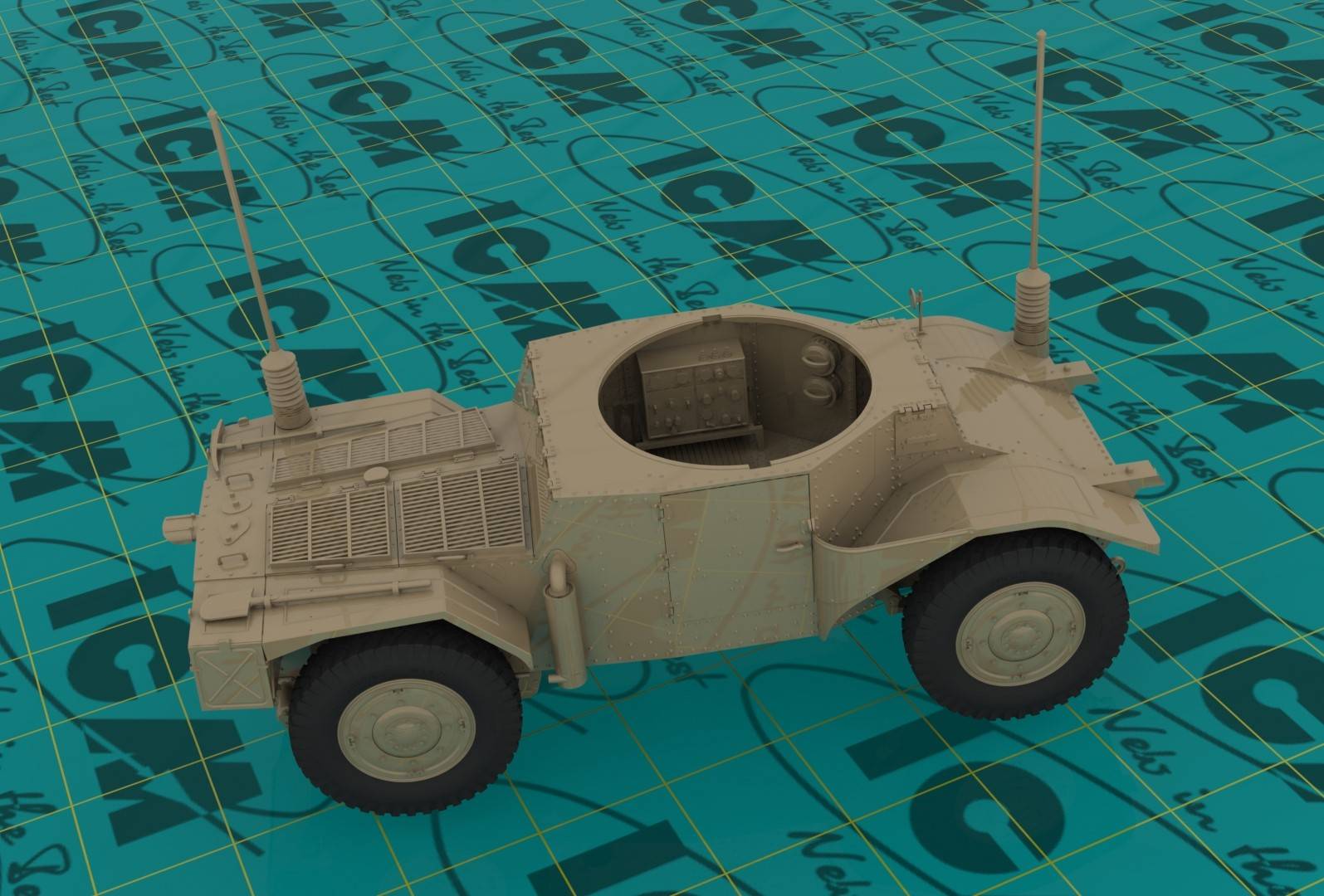 Panhard 178 AMD-35 Command, WWII French Armoured Vehicle – Image 4