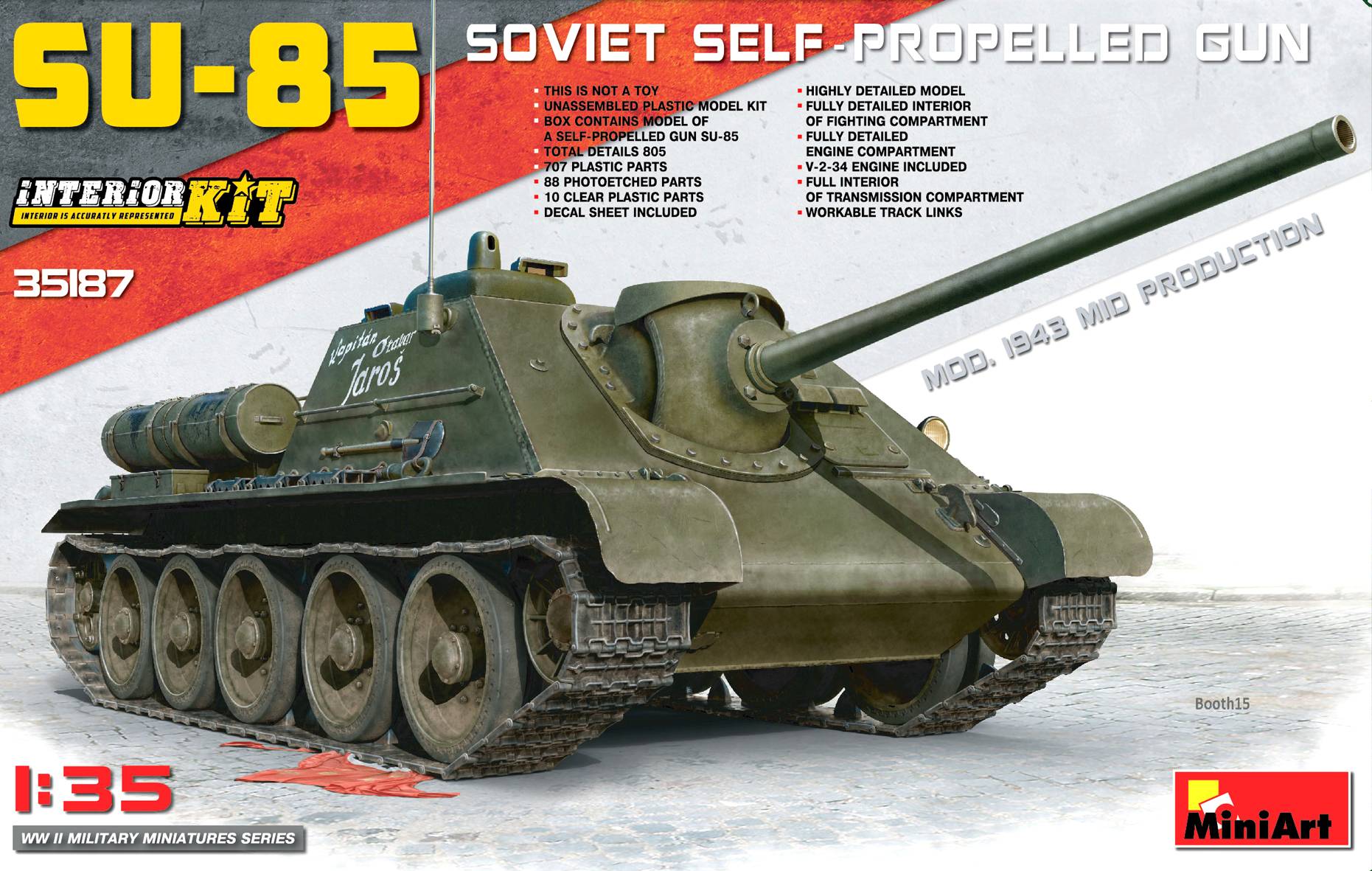 SU-85 SOVIET SELF-PROPELLED GUN. INTERIOR KIT