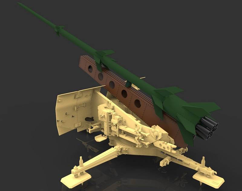 German Rheinmetall Long-Range Rocket Rheinbote Rh.Z.61/9 and launcher – Image 2