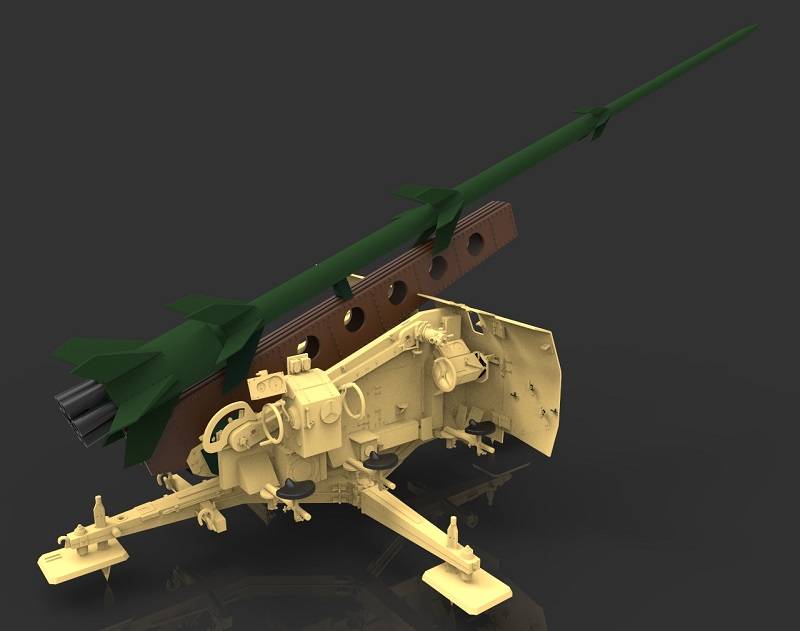 German Rheinmetall Long-Range Rocket Rheinbote Rh.Z.61/9 and launcher – Image 3