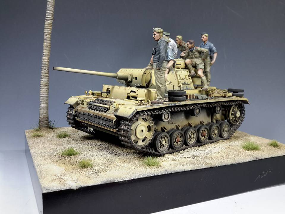 Panzerkampfwagen III Ausf.L with Rommel and DAK Tank Crew Set – Image 6