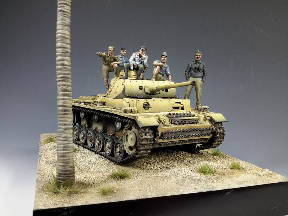 Panzerkampfwagen III Ausf.L with Rommel and DAK Tank Crew Set – Image 12
