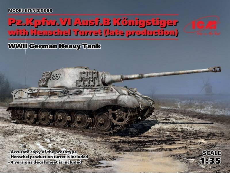 PZ.KPFW.VI AUSF.B KÖNIGSTIGER WITH HENSCHEL TURRET (LATE PRODUCTION)