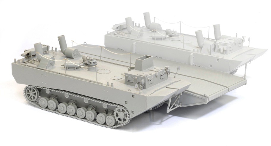 Panzerfähre Fährendeck mit Gepanzerter Landwasserschlepper Prototype Nr.II Smart Kit – Image 3