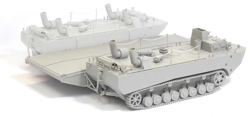 Panzerfähre Fährendeck mit Gepanzerter Landwasserschlepper Prototype Nr.II Smart Kit – Image 4