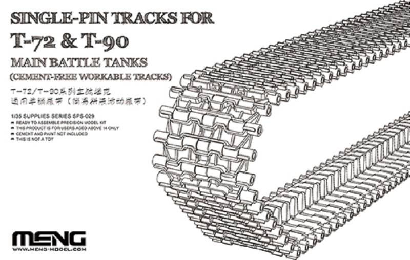 Single-pin Tracks for T-72 & T-90 Main Battle Tanks