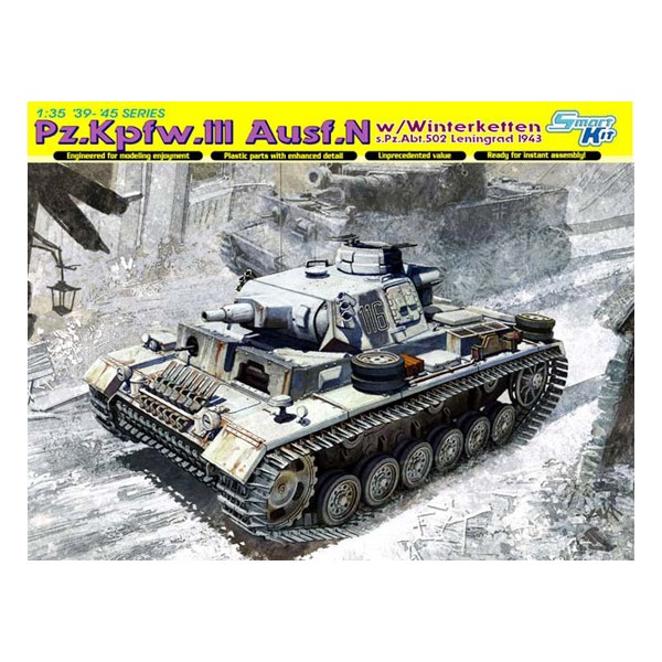 Pz.Kpfw.III Ausf.N W/WINTERKETTEN s.PZ Abt.502 Léningrad 1943