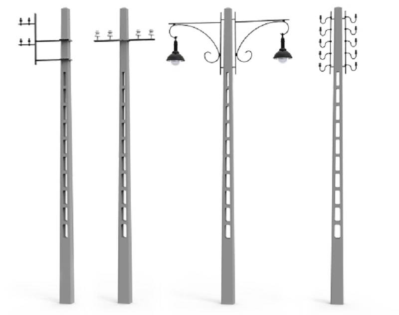 Poteaux télégraphiques en béton-CONCRETE TELEGRAPH POLES – Image 2
