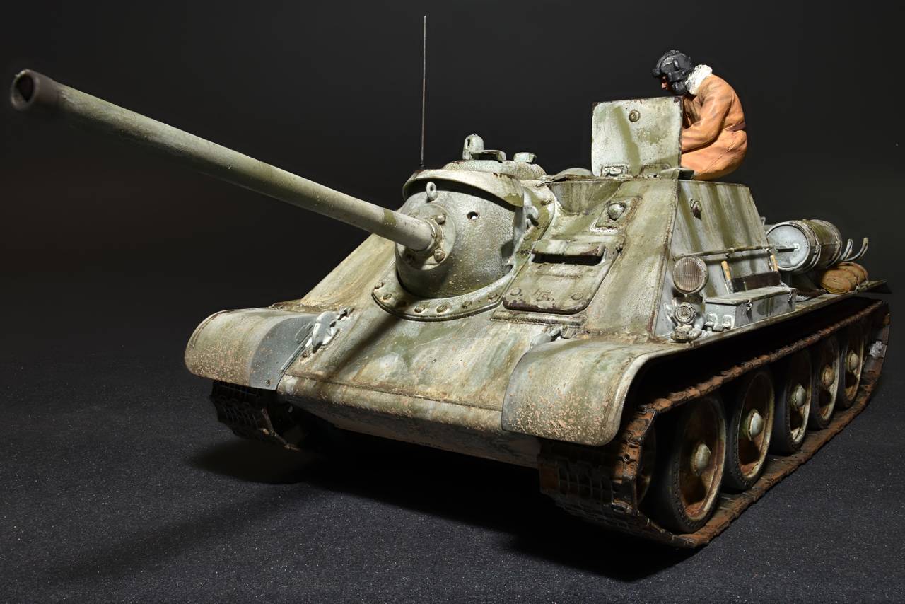SU-85 SOVIET SPG Mod. 1943 w/CREW (Early Production) – Image 2