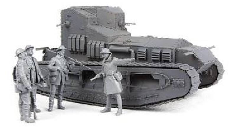 British Medium Tank Mk.A Whippet & British Infantry – Image 2