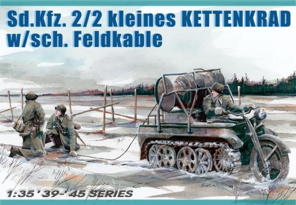 Sd.Kfz. 2/2 Kleines Kettenkrad with sch. Feldkable