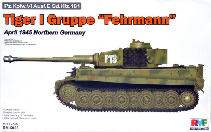 Tiger I Gruppe Fehrmann April 1945 Northern Germany