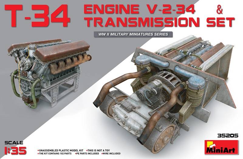 T-34 Engine V-2-34 & TRANSMISSION SET