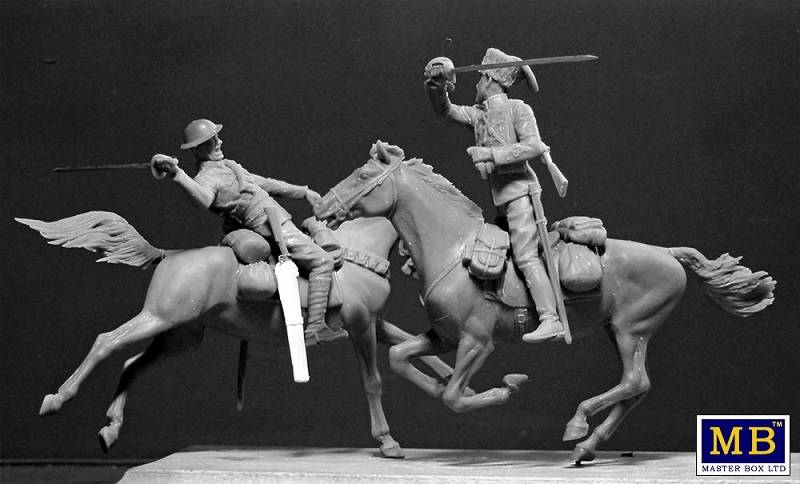 British and German Cavalrymen, WWI era – Image 2