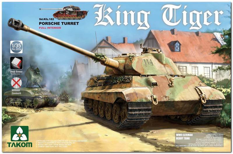 King Tiger Sd.Kfz.182 PORSCHE TURRET