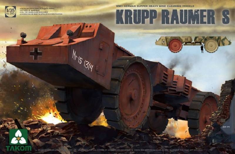 Véhicule de déminage super lourd KRUPP Raumer S