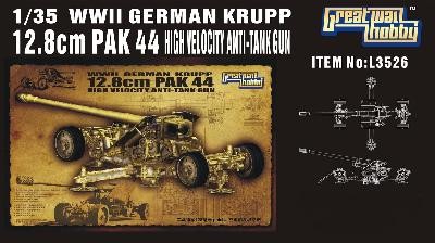 German Krupp 12.8cm PAK 44 HIGH VELOCITY Anti-Tank Gun
