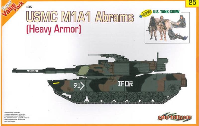 USMC M1A1 Abrams (Heavy Armor) + U.S. Tank Crew