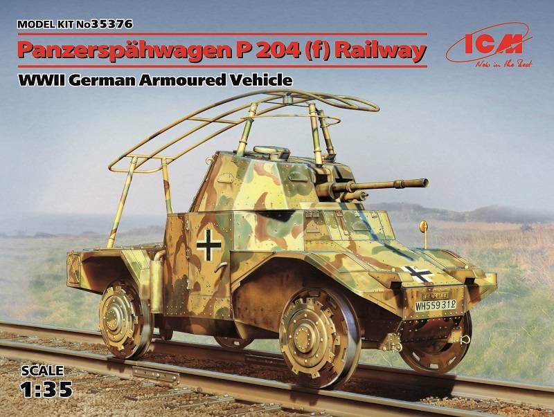 Panzerspähwagen P 204 (f) Railway WWII German Armoured Vehicle