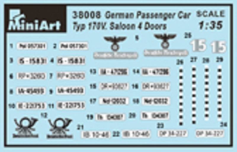 GERMAN PASSENGER CAR TYP 170V SALOON 4 DOORS – Image 9