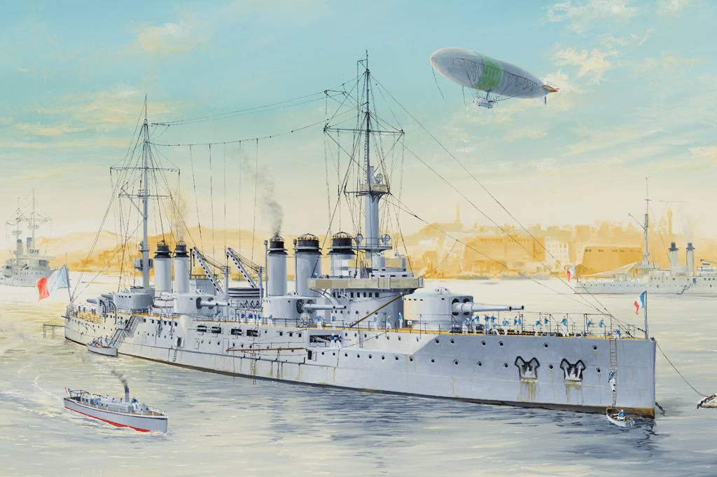 French Navy pre-dreadnought Voltaire Battleship – Image 2