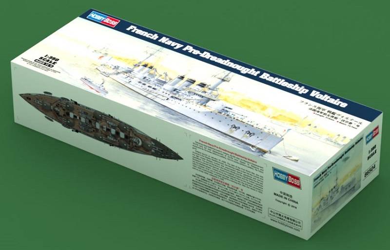 French Navy pre-dreadnought Voltaire Battleship