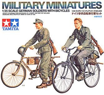 German Soldiers with Bicycles