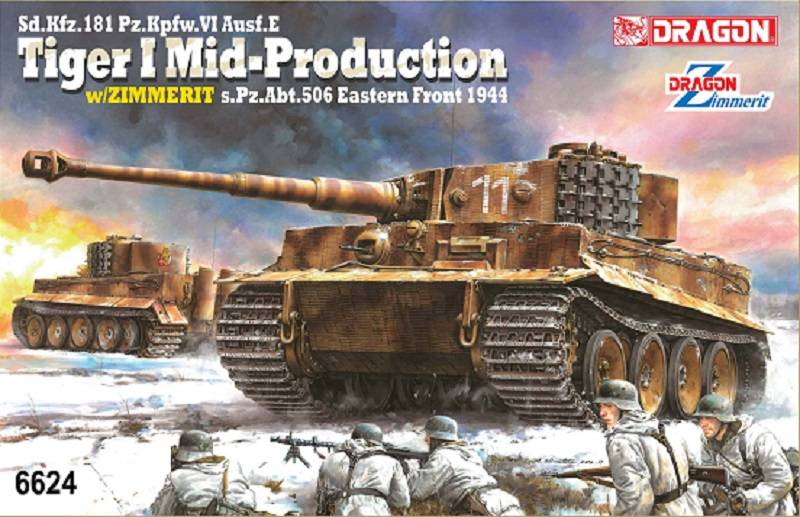 Sd.Kfz.181 Pz.Kpfw.VI Ausf.E Tiger I Mid Production w/Zimmerit s.Pz.Abt.506 Eastern Front 1944