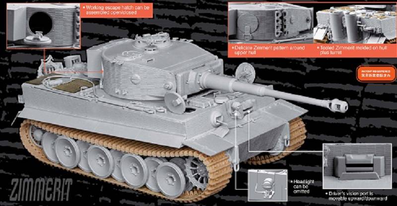 Sd.Kfz.181 Pz.Kpfw.VI Ausf.E Tiger I Mid Production w/Zimmerit s.Pz.Abt.506 Eastern Front 1944 – Image 3