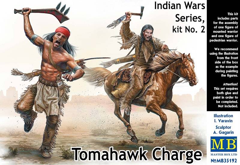 Indian Wars Series, kit No. 2. Tomahawk Charge