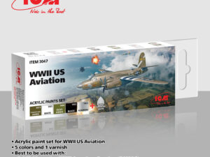 Acrylic paints set for WWII US Aviation