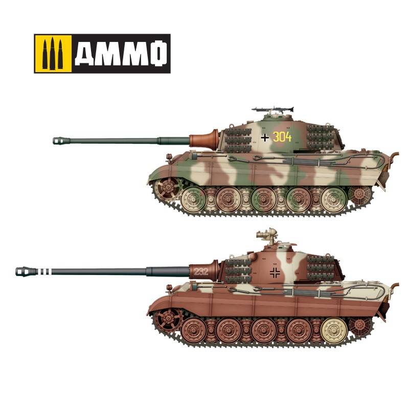 KING TIGER 2 in 1 Panzerkampfwagen Tiger Ausf. B. Henschel Turret – Image 24