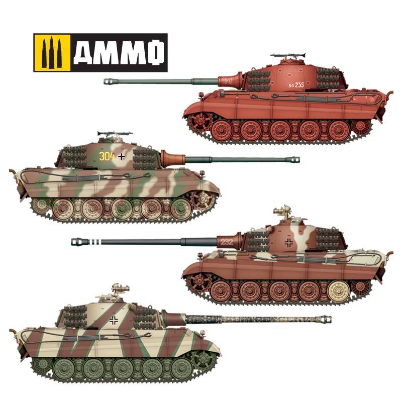 KING TIGER 2 in 1 Panzerkampfwagen Tiger Ausf. B. Henschel Turret – Image 26