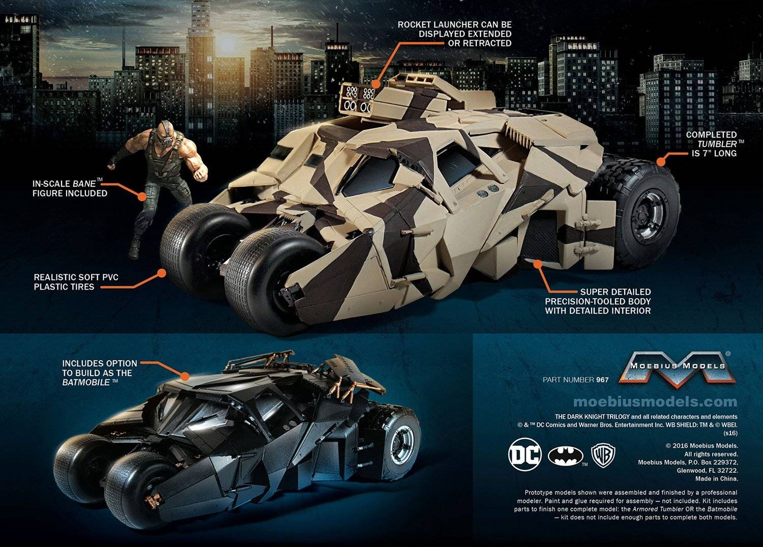 The Dark Knight Trilogy Armored Tumbler with Bane – Image 2
