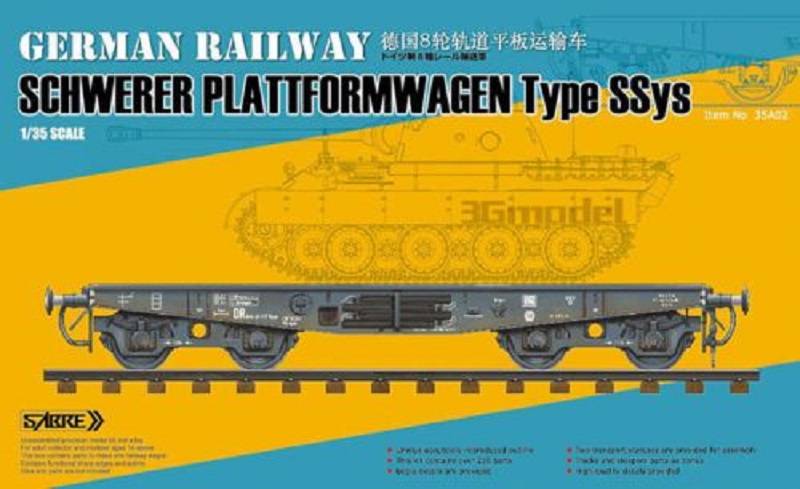 GERMAN RAILWAY SCHWERER PLATTFORMWAGEN Type SSys