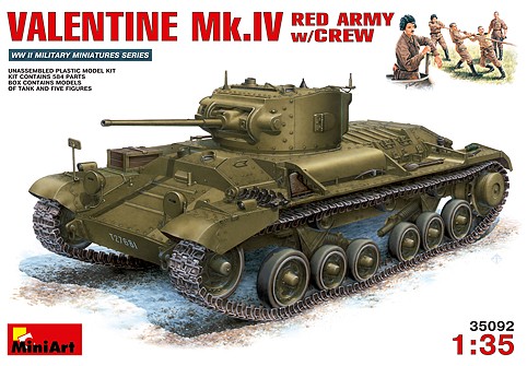 VALENTINE Mk.IV RED ARMY w/CREW